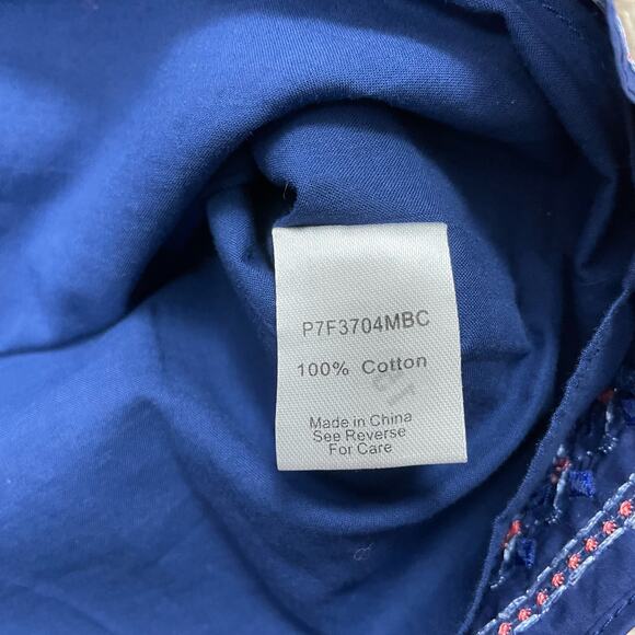 Parker | NWT Katrina Lazuli Blue Embroidered Ruffle One Shoulder Mini Dress - Picture 11 of 12